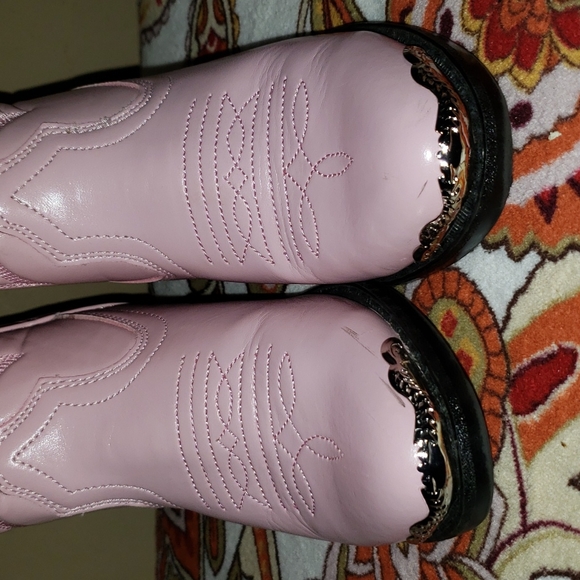💘💘SOLD💘💘 SMOKY MOUNTAIN NWOT PINK BOOTS GIRLS KID COWGIRL PINK WESTERN BOOTS - Picture 3 of 11